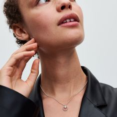 Pandora Treated Freshwater Cultured Pearl & Pavé Collier Necklace