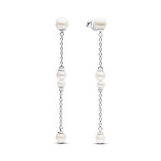 Pandora Treated Freshwater Cultured Pearl Drop Earrings