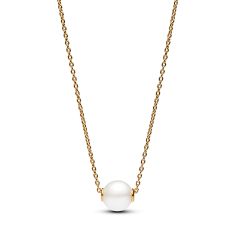 Pandora Treated Freshwater Cultured Pearl Gold-Plated Collier Necklace