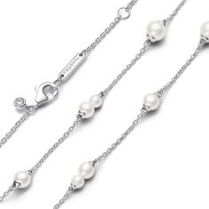 Final Sale - Pandora Treated Freshwater Cultured Pearl Station Chain Necklace