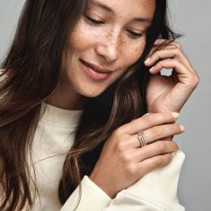 Pandora Triple Spiral Ring, Rose Gold-Plated