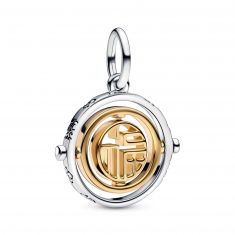 Pandora Two-Tone Fú Spinning Dangle Charm | Gold-Plated