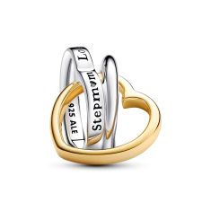 Pandora Two-Tone Stepmom Entwined Hearts Charm