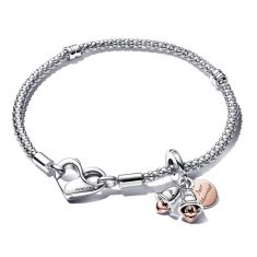 Pandora Two-Tone Wedding Bells Charm & Bracelet Set | 7.5 Inches