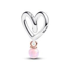 Pandora Two-Tone Wrapped Heart Charm