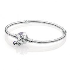 Authentic Moments Silver Bracelet Wildflower Meadow Clasp Snake