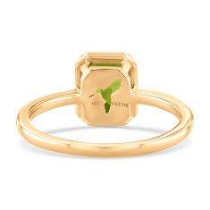 Papyrus Octagon Peridot Yellow Gold Ring