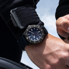 Pelagos FXD Blue Dial Alinghi Red Bull Racing Edition Fabric Strap Watch 42mm - M25707KN-0001