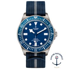 Pelagos FXD Diving Navy Blue Dial Fabric Strap Watch 42mm - M25707B/24-0001