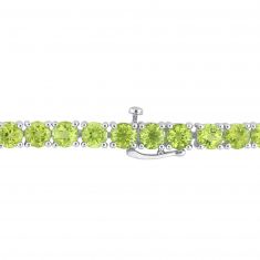 Peridot Sterling Silver Tennis Bracelet