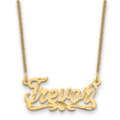 Diamond cut nameplate shop