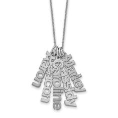 Personalized Five Name Charm Necklace
