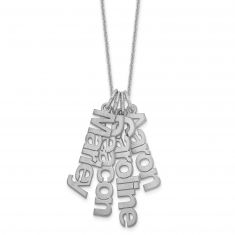 Personalized Four Name Charm Necklace