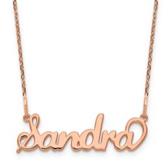 Personalized Script Name Plate Necklace