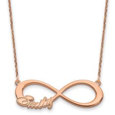 Personalized Single Name Infinity Necklace