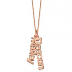 Personalized Two Name Charm Necklace
