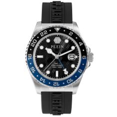 Philipp Plein GMT-I Challenger Black Silicone Strap Watch | 44mm | PWYBA0123