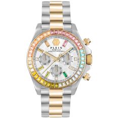 Philipp Plein Nobile Lady Multicolor Crystal Accent and Two-Tone Bracelet Watch | 38mm | PWSBA0523