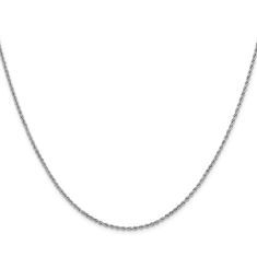 Platinum Semi-Solid Rope Chain Necklace | 2.2mm