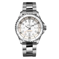 Previously Owned Breitling Superocean Automatic 36 Silver-Tone Dial Stainless Steel Bracelet Watch - A17377211A1A1