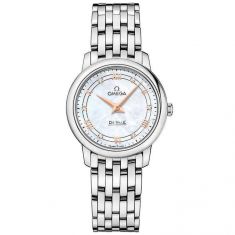 Previously Owned Ladies' OMEGA De Ville Prestige Quartz Diamond Mother-of-Pearl Dial Watch | 27.4mm | O42410276055001