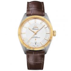 Previously Owned Men's OMEGA Constellation Globemaster Brown Leather Strap Watch O13023392102001