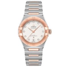 Previously Owned OMEGA Constellation Co-Axial Master Chronometer Silver Diamond Dial Two-Tone Watch | 29mm | O13120292052001