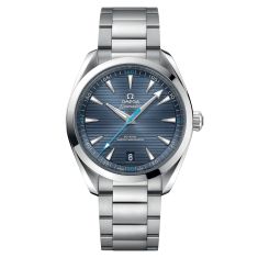 Previously Owned OMEGA Seamaster Aqua Terra 150M Co-Axial Master Chronometer Blue-Grey Dial Stainless Steel Watch | 41mm | O22010412103002