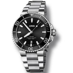 Previously Owned Oris Aquis Date Black Dial Stainless Steel Watch - 01 733 7730 4134-07 8 24 05PEB