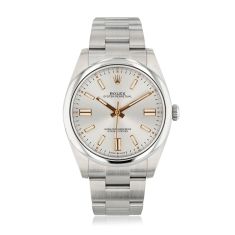 Previously Owned Rolex Oyster Perpetual Silver Dial Stainless Steel Watch | 41mm | M124300
