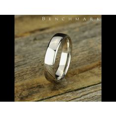 10k White Gold 5.5mm European Comfort Fit Wedding Band