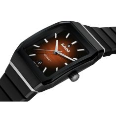 Rado Anatom Automatic Brown Dial Rubber Strap Watch 32.5mm - R10202309