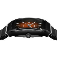 Rado Anatom Automatic Brown Dial Rubber Strap Watch 32.5mm - R10202309