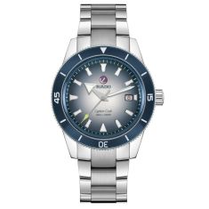 Rado Captain Cook Automatic Blue Dial Stainless Steel Bracelet Watch Set 42mm - R32154208