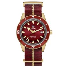 Rado Captain Cook Automatic Bronze Red and Gold Stripe NATO Strap Watch - 42mm - R32504407