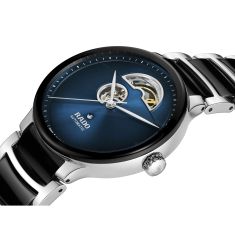 Rado Centrix Automatic Open Heart Blue Dial Stainless Steel and Ceramic Watch 39.5mm - R30012202