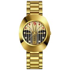 Rado DiaStar Original Black Dial Yellow Gold-Tone Limited Edition Watch | 35mm | R12413474
