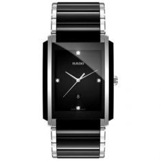 image of Rado Integral Diamonds Black Dial Watch R20206712 with sku:20069357