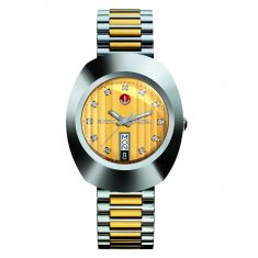 Rado The Original Automatic Diamond Gold-Tone Dial and Stainless Steel Bracelet Watch | 35mm | R12408633