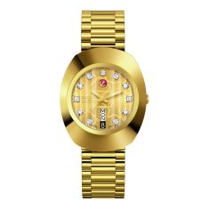 Rado The Original Automatic Gold-Tone Dial and Gold-Tone  Bracelet Watch 35mm - R12413503