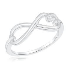 Sterling Silver Infinity Fashion Ring