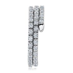 REEDS Flexible 5/8ctw Diamond White Gold Multi-Row Wrap Ring