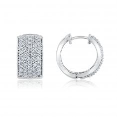 2ctw Round Diamond Huggie Hoop Earrings - Classic Collection