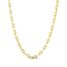Roberto Coin 18k Designer Gold Almond Link Chain Necklace - 22 Inches