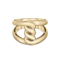 Roberto Coin Cialoma Single Knot Yellow Gold Ring | Size 7