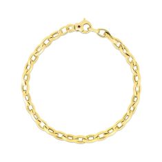 Roberto Coin Designer Gold Almond Link Chain Bracelet