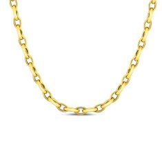 Roberto Coin Designer Gold Almond Link Chain Necklace