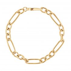 Roberto Coin Designer Gold Alternating Oval Link Bracelet