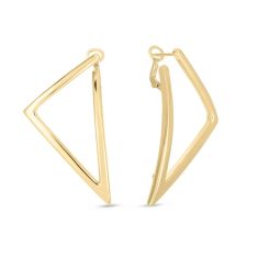 Roberto Coin Designer Gold Medium Triangle Earrings