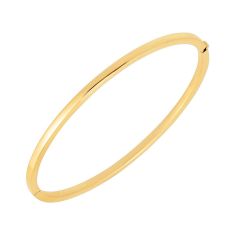 Roberto Coin Designer Gold Oval Yellow Gold Bangle Bracelet